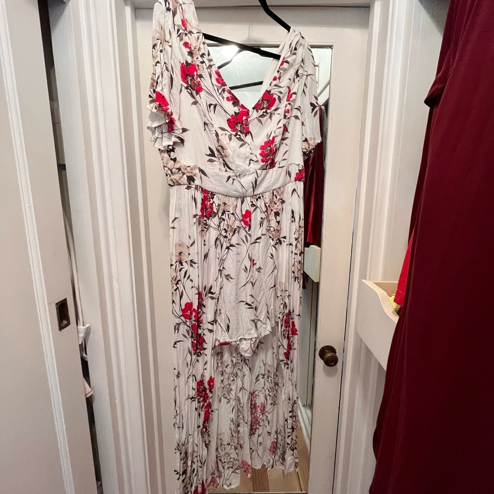 Torrid Romper Dress White Floral - 16
